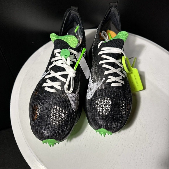 Off White x Nike Air Zoom Tempo Next% - Size 10 (Black/Green/White)NEW main image 2